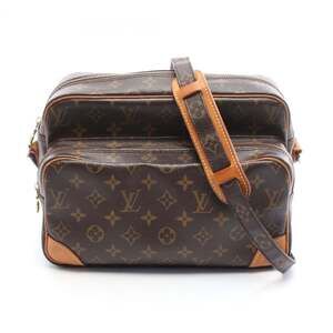 LOUIS VUITTON Brown Monogram Leather Shoulder Bag